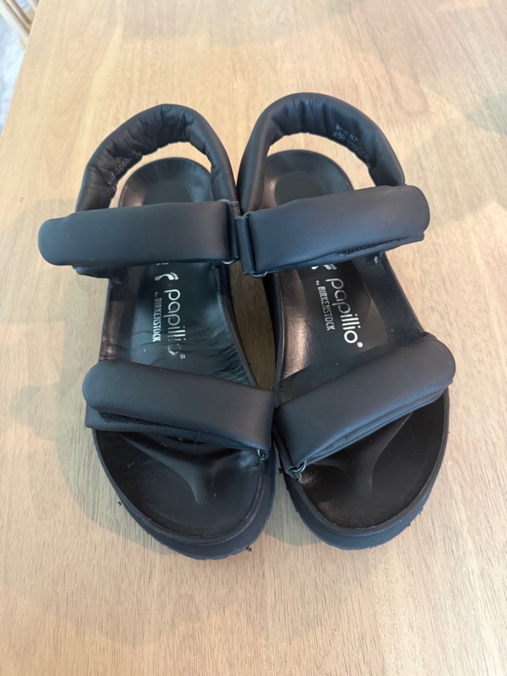 Birkenstock Black Papillio Padded Two-Strap Sandals - Picture 6 of 7